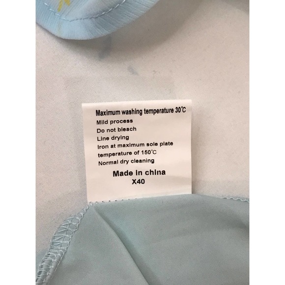 Women's Coastal Dress Tie Back 3/4 Lantern Sleeve Square Neck Ruffle Size Medium - Picture 8 of 12